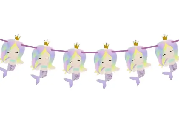 Гірлянда паперова фігури "Русалки в коронах" купити