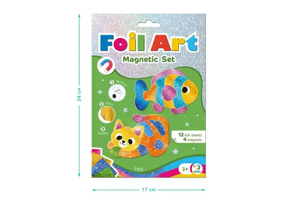 Магнітний набір для творчості з фольгою 200298 "Домашні улюбленці" DoDo купити недорого в Україні, фото 5
