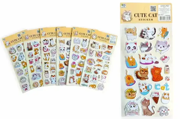 Наліпки дитячі 762824ML "Cute cat" Malevaro купити недорого в Україні, фото 3