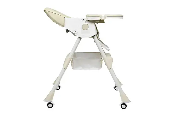Стільчик для годування Kidoro One (ST-6540) Beige, з екошкіри на колесах, у коробці р.52x25x43 см купити недорого в Україні, фото 5