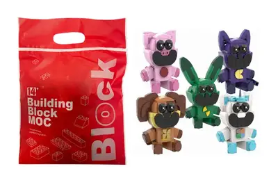 Конструктор Smiling Critters герої (Building Block MOC) в асортименті купити