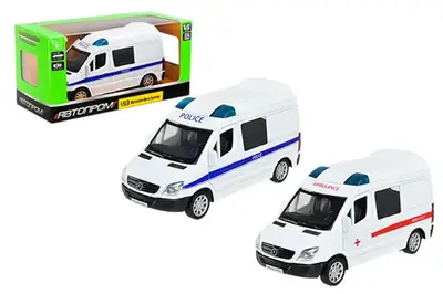 Машина металева АВТОПРОМ 4382 1:53 Mercedes-Benz Sprinter, відкр.двері, короб. 14,5 * 6,5 * 7см Машина металева АВТОПРОМ 4382 1:53 Mercedes-Benz Sprinter, відкр.двері, короб. 14,5 * 6,5 * 7см купити