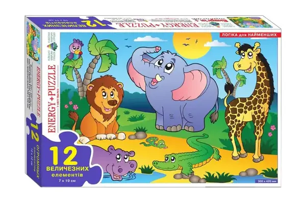 Пазл 12 елем. "У світі тварин" КФІ купити