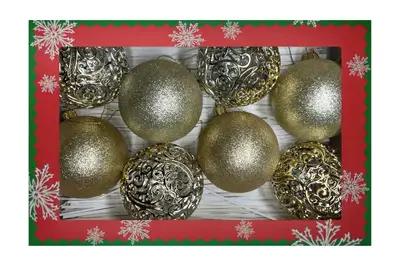 Набір новорічних іграшок Новорічна коробка №1 30x20x8 см купити