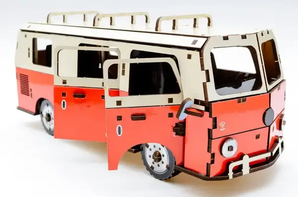 Конструктор "Мікроавтобус" Puz-00926, дерев'яний р.29,7x13,2x11,8см PuzzleOk купити недорого в Україні, фото 7