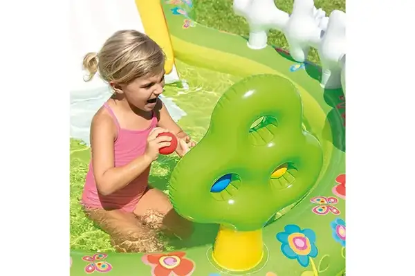 Ігровий центр INTEX "Мій сад" з фонтаном, надувними іграшками та гіркою 57154 р.290*180*104см купити недорого в Україні, фото 5