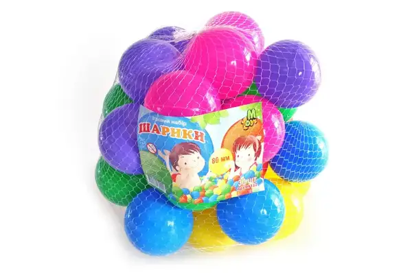 Набір кульок 80мм 30шт в сітці 09122 Mtoys купити