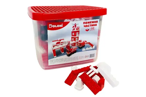 Конструктор 013888/01 "Пожежна частина " 248 дет. DOLONI купити