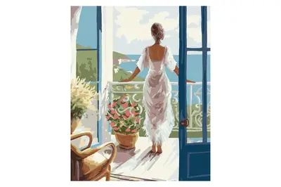 Набір для розпису по номерах "Світанок на морі" KHO8339 40х50см IDEYKA купити