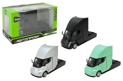 Машина AP74225 TESLA Semi Truck Head батарейки, світло, звук, відкриваються двері, р.19.5x9x9 см АВТОПРОМ купити