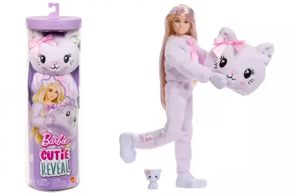 Лялька Barbie JJP64 "Cutie Reveal" серії "Милі бантики" – кошеня купити