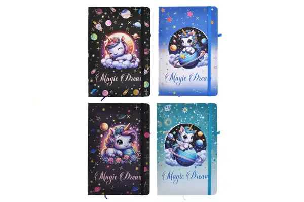 Блокнот на гумці А5 13.6×20.8 cm, 80 арк.,тверда обкладинка Магічні сни 761285ML купити