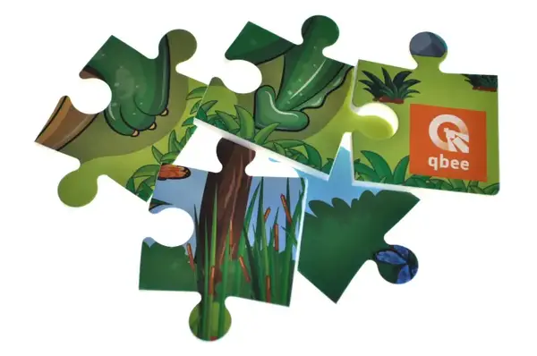 Пазли фомові - 25 елм. - QB100-002 "Динозаврик" qbee купити недорого в Україні, фото 5