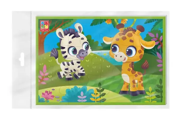 Пазли фомові "Зебра та жираф" VT1104-21 VladiToys купити