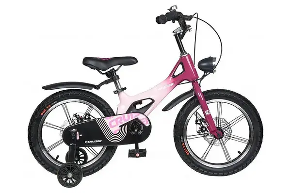 Дитячий велосипед Crussier ICONIC pink 18 дюймів, двоколісний Maraton купити недорого в Україні, фото 2