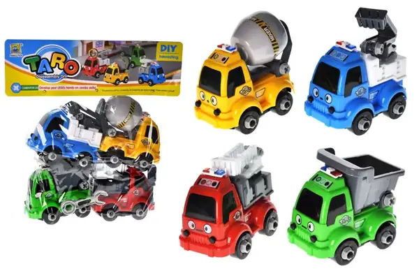 Набір машин конструкторів 666-35 в кульку 4 шт. р.32х9х29 см YG Toys купити