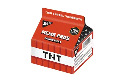 Папір для записів YES Tetra Pak "Minecraft" 200 арк. 7*7,5 см 170319 купити