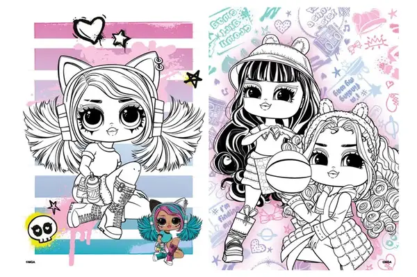 Розмальовка зі стікерами Skate Dance Tweens LCB13 IDEYKA купити недорого в Україні, фото 3