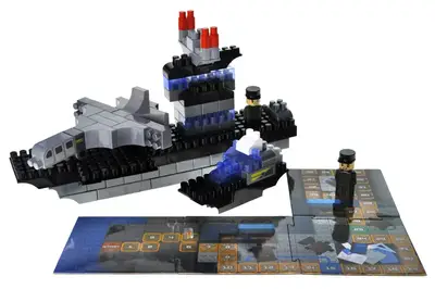 Конструктор блочний QB300-205 "Block&Steps: Морська Місія" + ходилка і меморі гра 3в1, 124дет. qbee купити