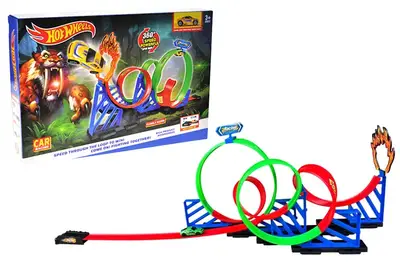 Траса Гонка 6604 – Looping Track із трьома кільцями та стартом, короб.50x8x33 см купити