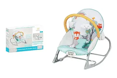 Дитячий шезлонг-гойдалка 615-3H 0-18кг вібрації, музика кор.53*8,7*40,5 см Дитячий шезлонг-гойдалка 615-3H 0-18кг вібрації, музика кор.53*8,7*40,5 см купити