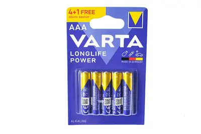 Батарейки Varta LR-03 LongLife Power alkalin 5 шт. в блістері купити