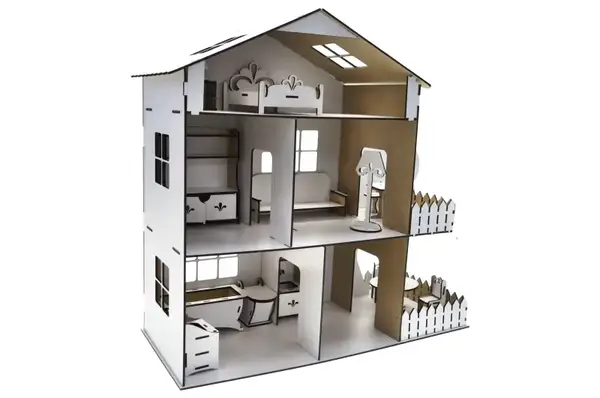 Ляльковий будиночок 9357 «TREE HOUSE» Білий 49*21*50 см купити недорого в Україні, фото 6