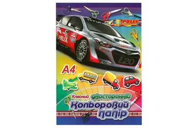 Папір кольоровий Polly LUX А4 14 аркушів 00-00019663 купити