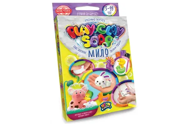 Набір для творчості PCS-02-01U,02U,03U,04U "Пластилінове Мило "PLAY CLAY SOAP" малий DANKO купити недорого в Україні, фото 4
