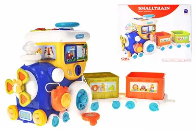 Потяг RT7213 музичний, на батарейках, в коробці р.27,5x15x23 см YG Toys купити