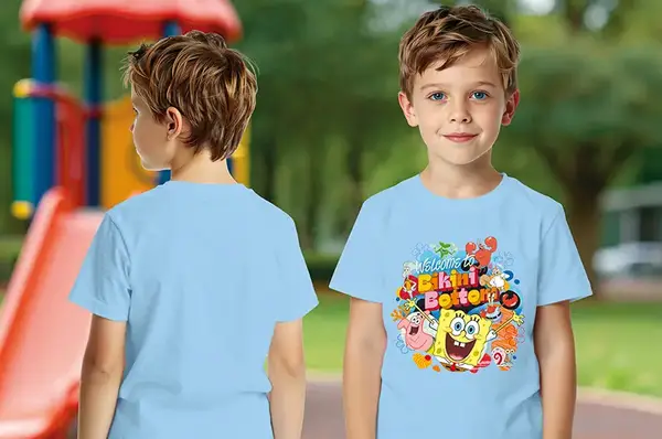 Футболка бавовняна QB-SB-001-03-98-104 SpongeBob Kids 98-104 qbee купити