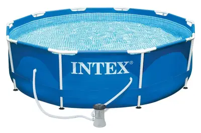 Басейн каркасний INTEX Metal Frame Pool круглий (6 + років) з фільтром-насосом, в кор. 28202, р. 305 * 76 см. купити