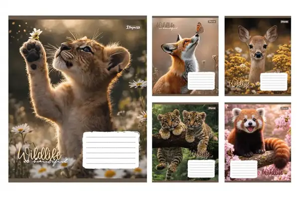 Зошит 24 Клітинка 769147 "Wildlife is beautiful" 1Вересня купити