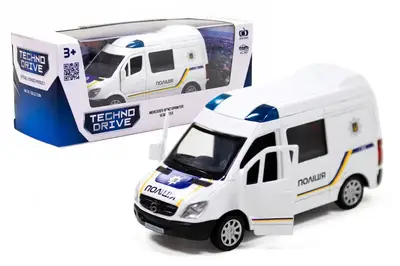 Автомодель 250294 MERCEDES-BENZ SPRINTER ПОЛІЦІЯ в коробці TechnoDrive купити