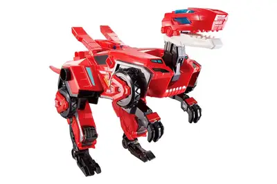 Ігровий набір з роботом-трансформером EU580801 "РАПТОР ТРОН" 2 машини, динозавр DINOSTER купити