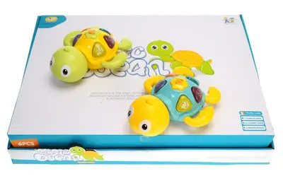 Брязкальце 855-100A "Черепаха" на батарейках, в дисплеї 6 шт. YG Toys купити