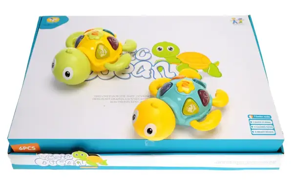Брязкальце 855-100A "Черепаха" на батарейках, в дисплеї 6 шт. YG Toys купити