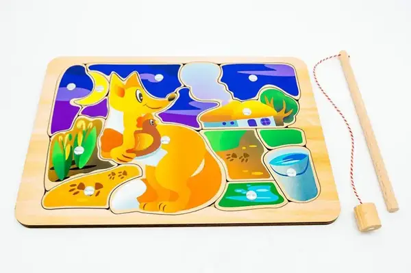 Пазл-сортер Puz-14474 "Лисичка-Сестричка", магнітний в коробці р. 31.5x22x4.5 см PuzzleOk купити недорого в Україні, фото 3