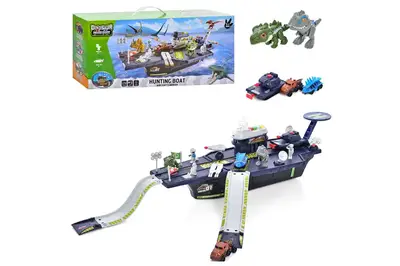 Авіаносець з паркінгом "DINO" на батарейках в коробці XZ-692 купити