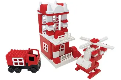 Конструктор 013888/08 "Вертоліт" 117 дет. в пластиковому боксі DOLONI купити