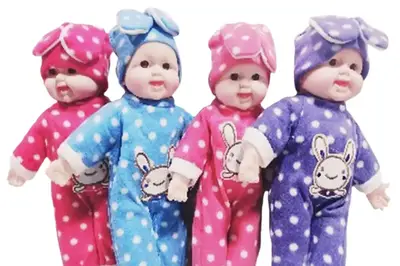 Іграшка пупс муз SEL-0005 батарейка, м'яконабивна, пакет 50 см купити