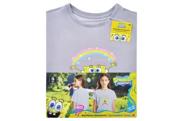 Футболка бавовняна QB-SB-001-06-122-128 SpongeBob Junior 122-128 qbee купити недорого в Україні, фото 5