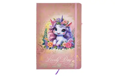 Блокнот на гумці А5 13.6×20.8 cm, 80 арк.,тверда обкладинка Чудовий день 761278ML купити