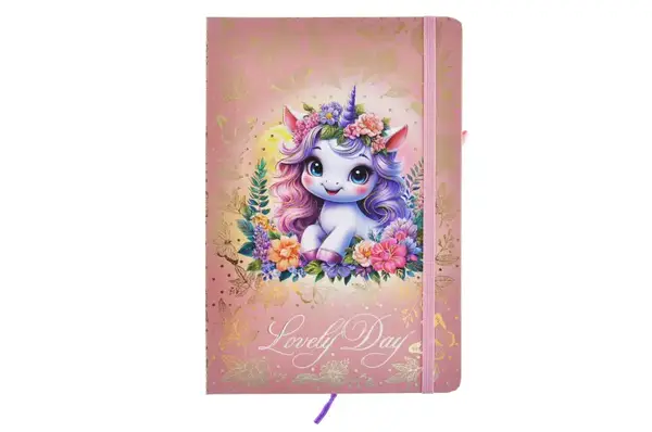 Блокнот на гумці А5 13.6×20.8 cm, 80 арк.,тверда обкладинка Чудовий день 761278ML купити недорого в Україні, фото 2