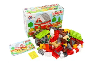 Конструктор блочний 0327 “Ферма” 160 дет. в коробці ТЕХНОК купити