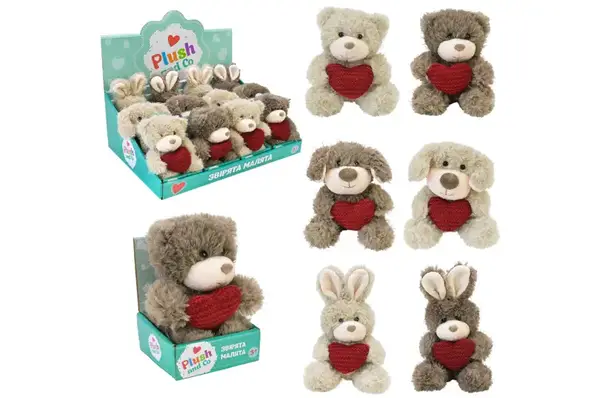 М'яка іграшка PLC25013 Plush and Co 13 см , 2 види, в дисплей боксі 38x26x14см купити
