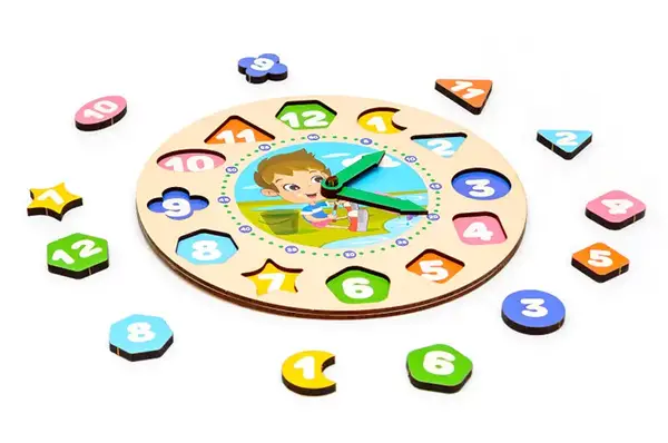 Сортер Puz-22935 "Годинник" для хлопчиків, дерев'яний PuzzleOk купити