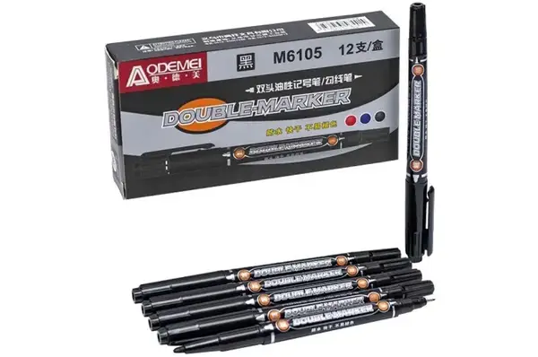 Маркер двосторонній перманент Aodemei 6105M купити