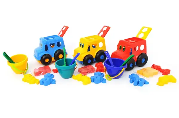 Сортер-Автобус "Бусик" №3 (+відерко, лопатка, грабельки і 3 пасочки) 0268 Colorplast купити