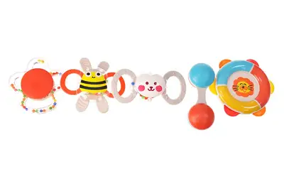 Набір брязкалець D285 в кульку 5 шт р.28x24 см YG Toys купити
